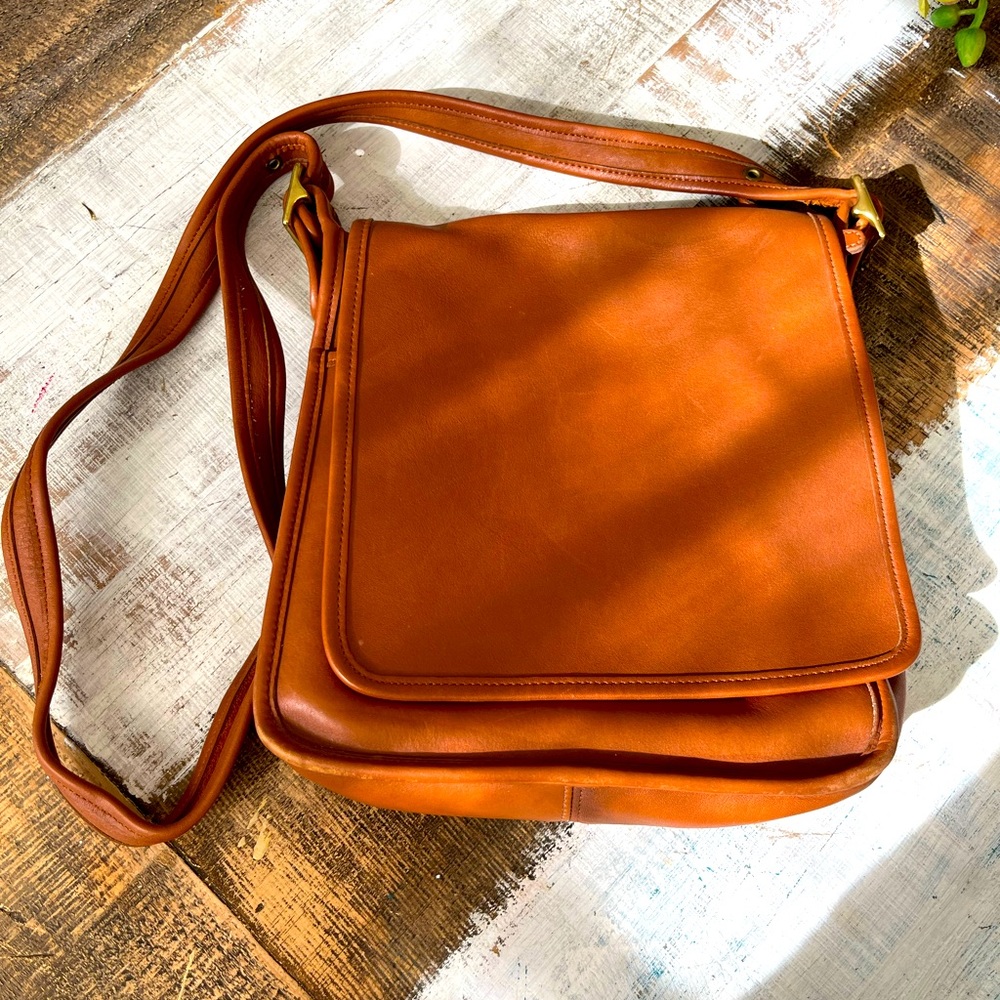 Vintage Coach leather cross body